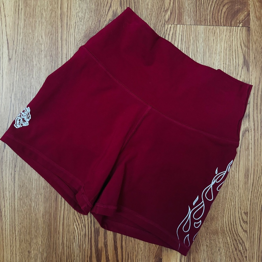 Darc Sport Burgundy Athletic Shorts